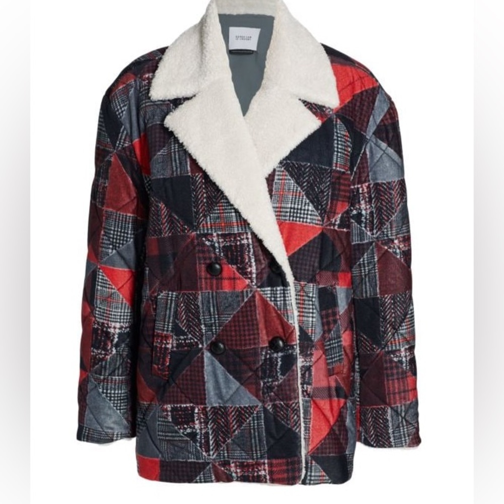 10 Crosby Derek Lam Red Hayden Quilted Coat NWT 100% Authentic $795